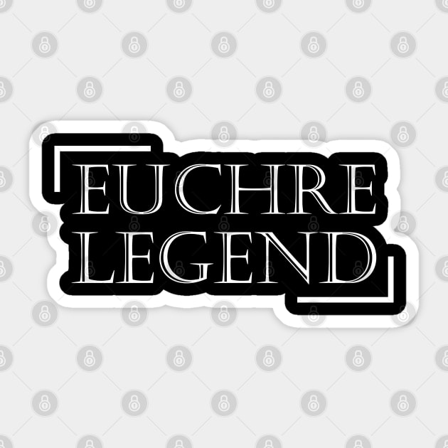 Euchre Legend Sticker by KC Happy Shop